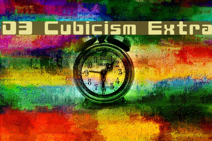D3 Cubicism Extra Font examples