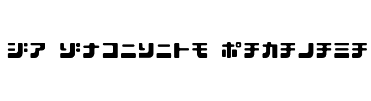 D3 Cubicism Katakana  Free Fonts Download