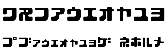 D3 Cubicism Katakana Font OTHER CHARS