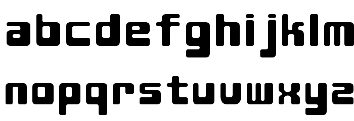 D3 Cubicism Font LOWERCASE