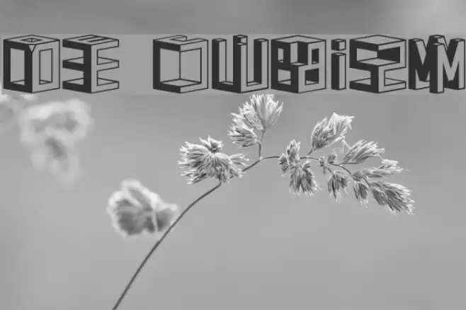 D3 Cubism Font examples