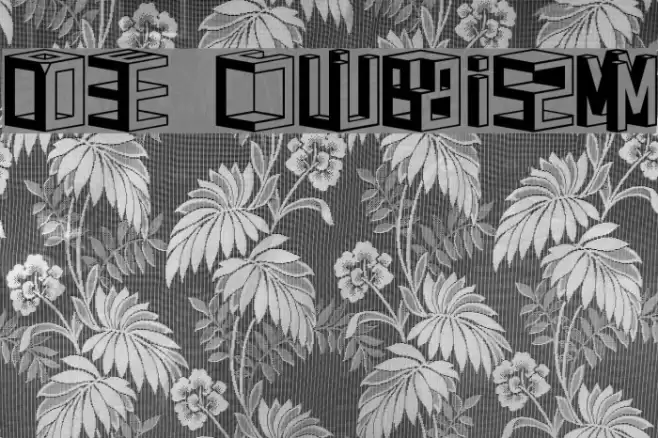 D3 Cubism Font examples