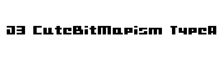 D3 CuteBitMapism TypeA  font caratteri gratis