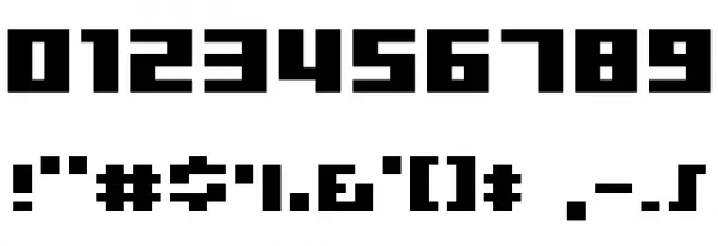 D3 CuteBitMapism TypeA Font OTHER CHARS