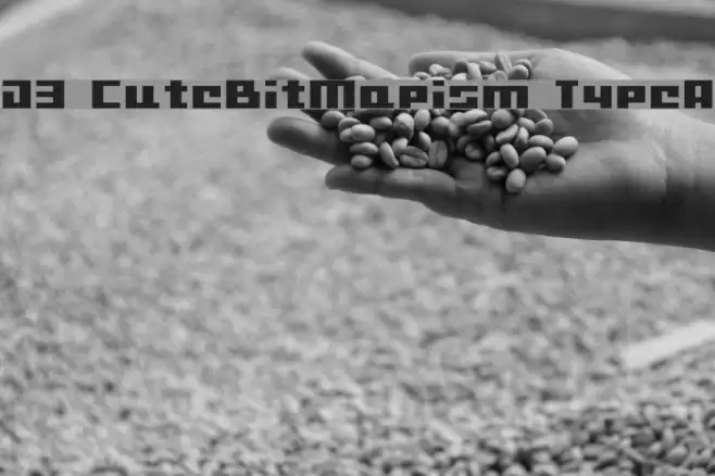 D3 CuteBitMapism TypeA Font examples