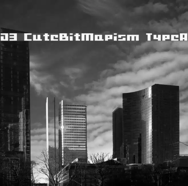 D3 CuteBitMapism TypeA Font examples