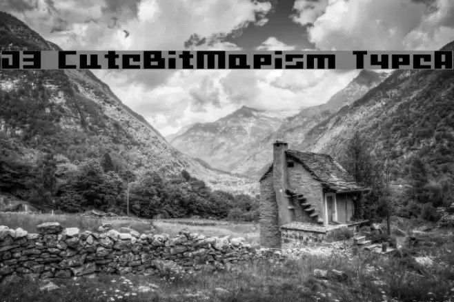 D3 CuteBitMapism TypeA Font examples