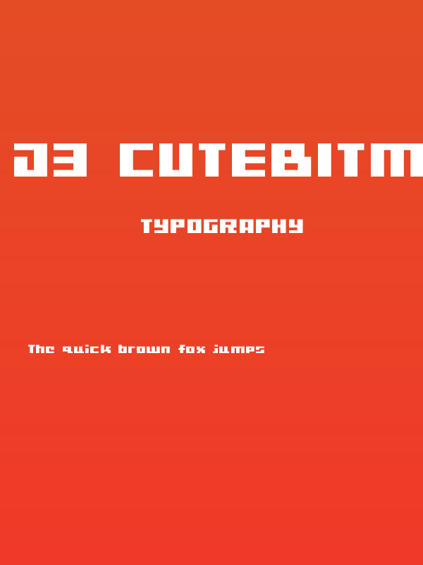 D3 CuteBitMapism TypeA Poster