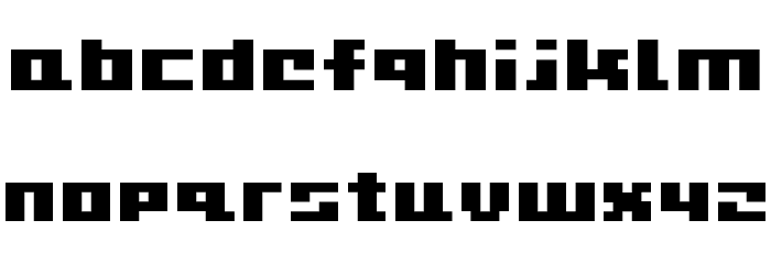 D3 CuteBitMapism TypeA Font LOWERCASE