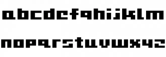 D3 CuteBitMapism TypeA Caratteri MINUSCOLO