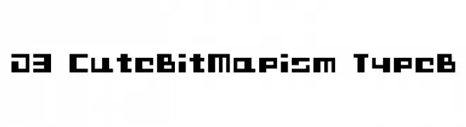 D3 CuteBitMapism TypeB  Скачать бесплатные шрифты