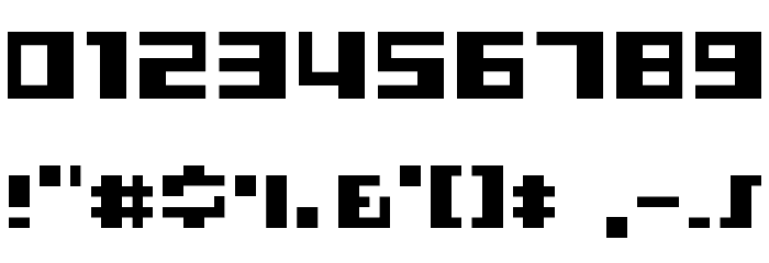 D3 CuteBitMapism TypeB Font OTHER CHARS
