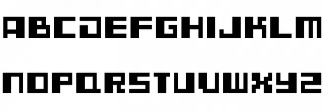 D3 CuteBitMapism TypeB Шрифта ВЕРХНИЙ