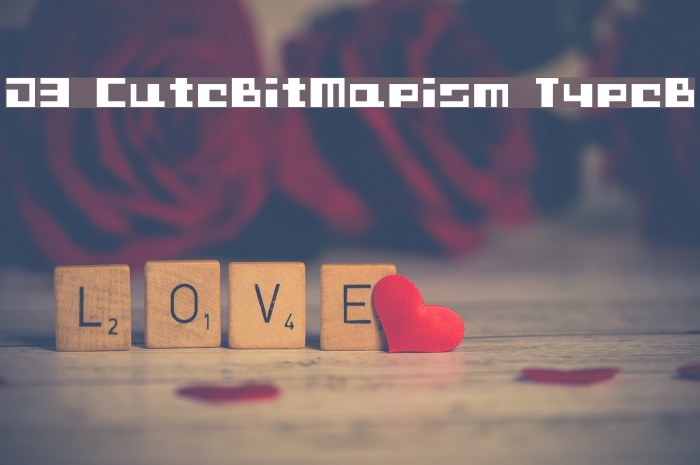 D3 CuteBitMapism TypeB Font examples