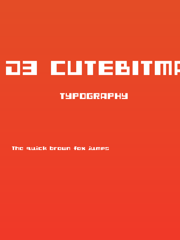 D3 CuteBitMapism TypeB Poster