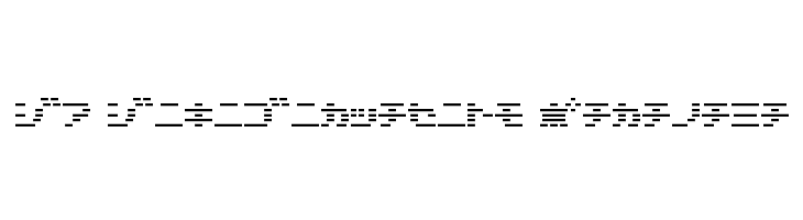 D3 DigiBitMapism Katakana फ़ॉन्ट