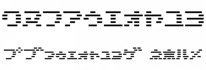 D3 DigiBitMapism Katakana Шрифта ДРУГИЕ символов