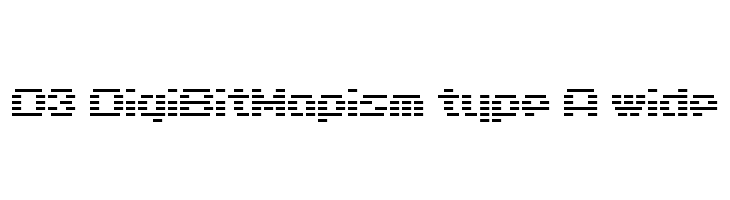D3 DigiBitMapism type A wide  フリーフォントのダウンロード