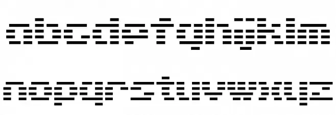 D3 DigiBitMapism type A wide Font LOWERCASE