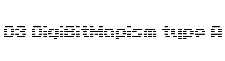 D3 DigiBitMapism type A  Frei Schriftart Herunterladen