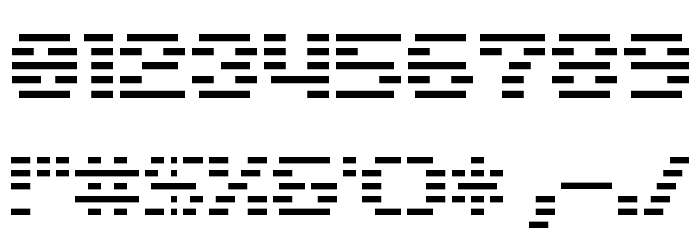 D3 DigiBitMapism type A Font OTHER CHARS