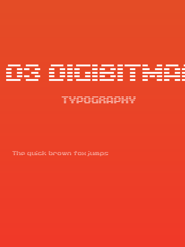 D3 DigiBitMapism type A Poster