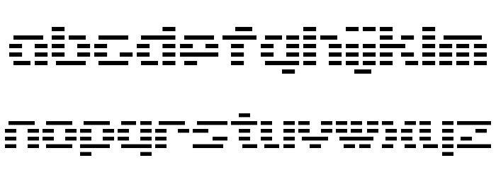 D3 DigiBitMapism type A Font LOWERCASE