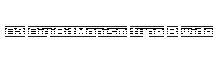 D3 DigiBitMapism type B wide Font