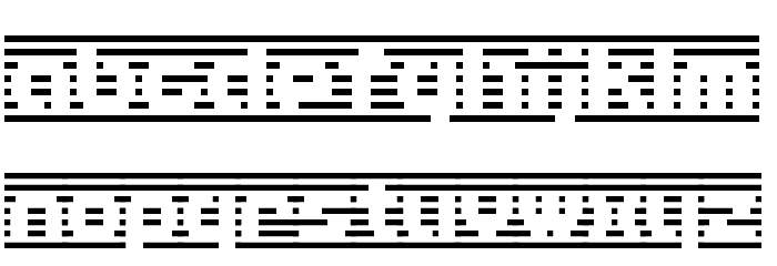 D3 DigiBitMapism type B wide Font LOWERCASE