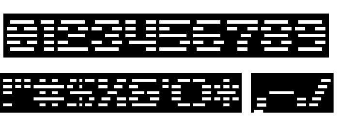 D3 DigiBitMapism type C wide Fuentes OTROS CHARS