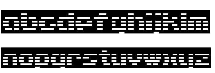 D3 DigiBitMapism type C wide Fuentes MINÚSCULAS