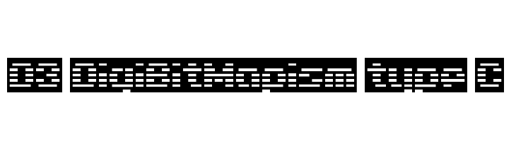 D3 DigiBitMapism type C  नि: शुल्क फ़ॉन्ट्स डाउनलोड