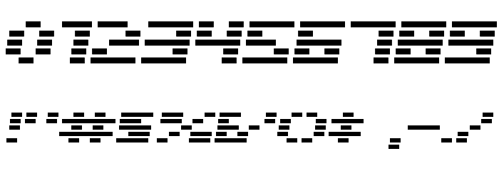 D3 Digitalism Italic Font OTHER CHARS