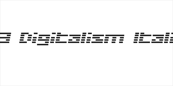 D3 Digitalism Italic Logo