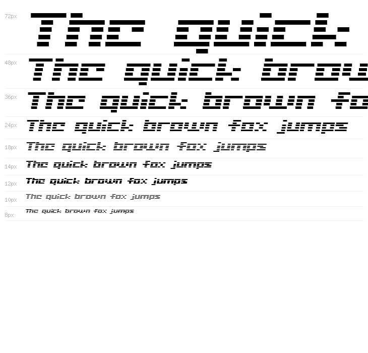 D3 Digitalism Italic Waterfall