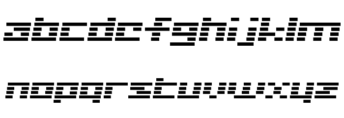 D3 Digitalism Italic Font LOWERCASE