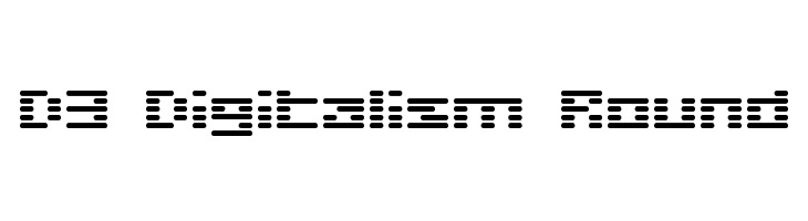 D3 Digitalism Round Шрифта