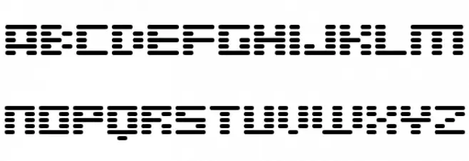 D3 Digitalism Round خط أحرف كبيرة