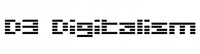 D3 Digitalism  Скачать бесплатные шрифты