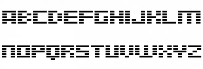 D3 Digitalism फ़ॉन्ट अपरकेस