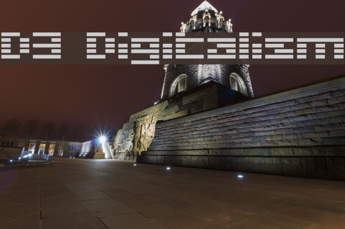 D3 Digitalism Font examples