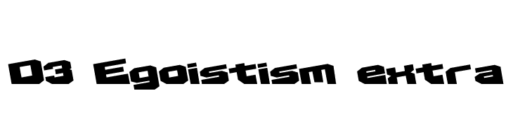 D3 Egoistism extra  नि: शुल्क फ़ॉन्ट्स डाउनलोड