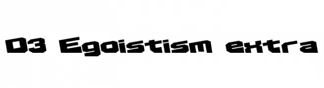 D3 Egoistism extra  baixar fontes gratis