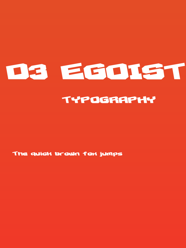 D3 Egoistism extra Poster