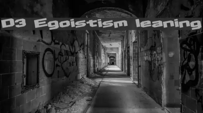D3 Egoistism leaning Font examples