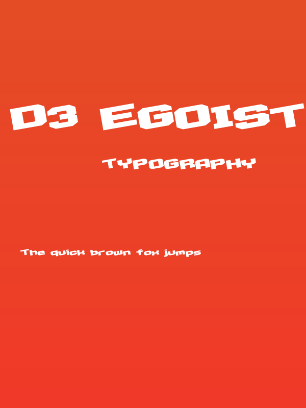 D3 Egoistism leaning Poster