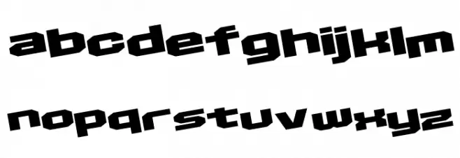 D3 Egoistism leaning फ़ॉन्ट लोअरकेस