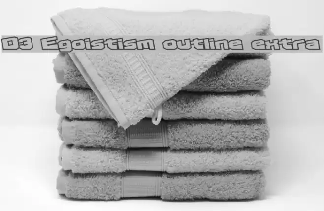 D3 Egoistism outline extra Font examples
