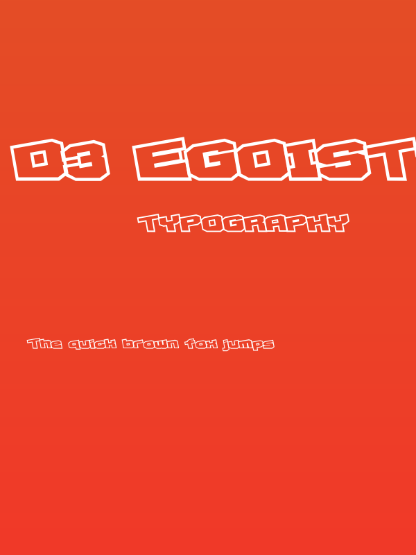 D3 Egoistism outline extra Poster