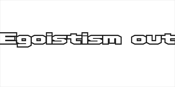 D3 Egoistism outline Logo